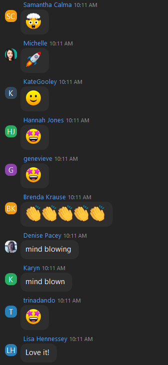 Attendee feedback
