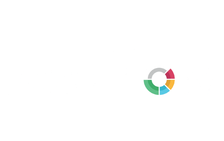 LeadFlow colourful segmented circle logo icon on white background