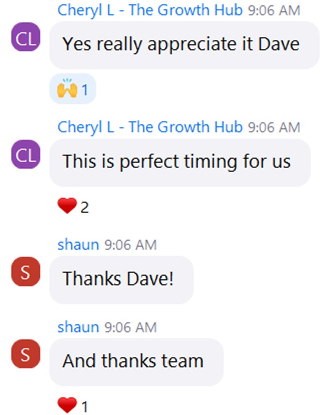 Attendee feedback